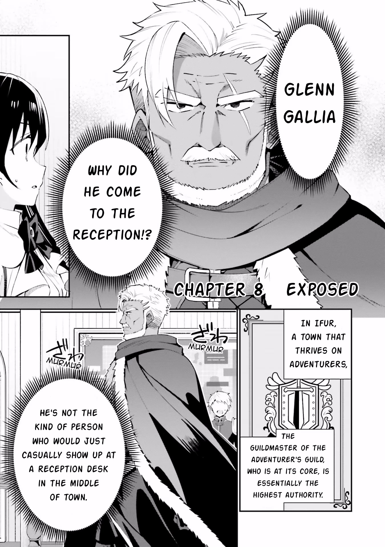 I'm the Guild Receptionist, but Since I Don't Want to Work Overtime, I Think I'll Just Solo the Boss Chapter 8 page 1 - Chapter 8: Exposed