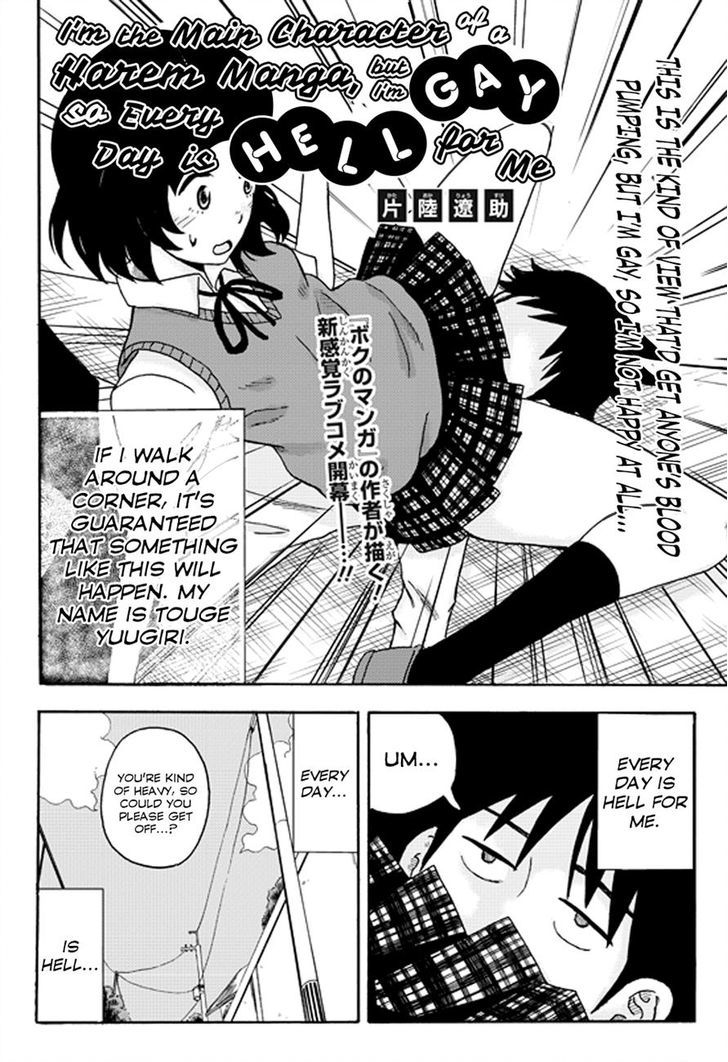 I'm the Main character of a Harem Manga, but I'm Gay So Every Day Is Hell for Me Chapter 0 page 1 - Chapter 0