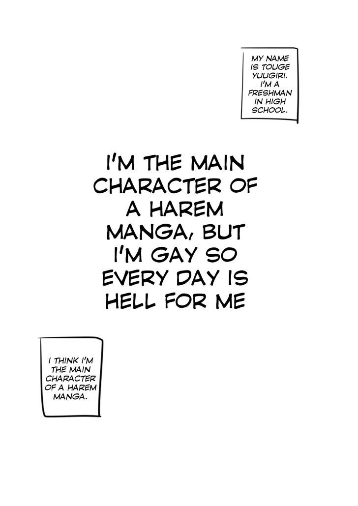 I'm the Main character of a Harem Manga, but I'm Gay So Every Day Is Hell for Me Chapter 1 page 6 - Chapter 1