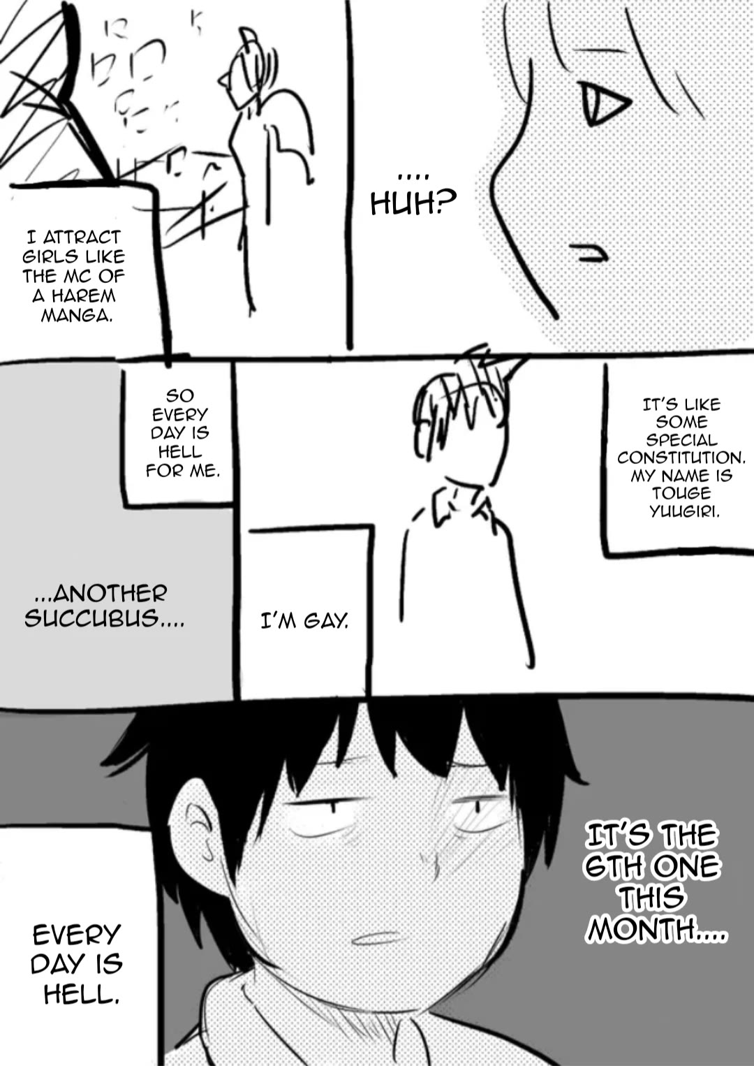 I'm the Main character of a Harem Manga, but I'm Gay So Every Day Is Hell for Me Chapter 16 page 3 - Chapter 16