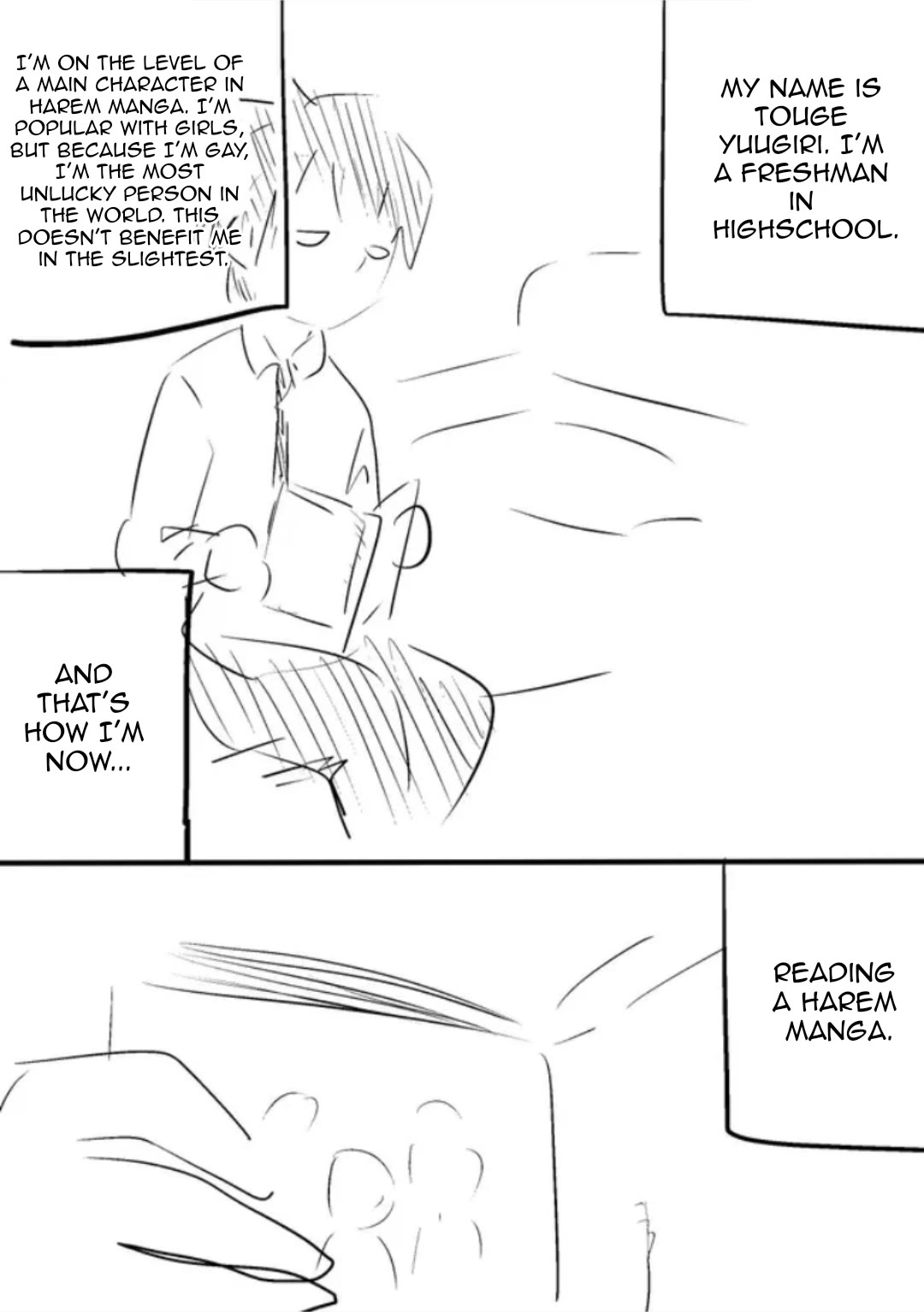 I'm the Main character of a Harem Manga, but I'm Gay So Every Day Is Hell for Me Chapter 3 page 2 - Chapter 3