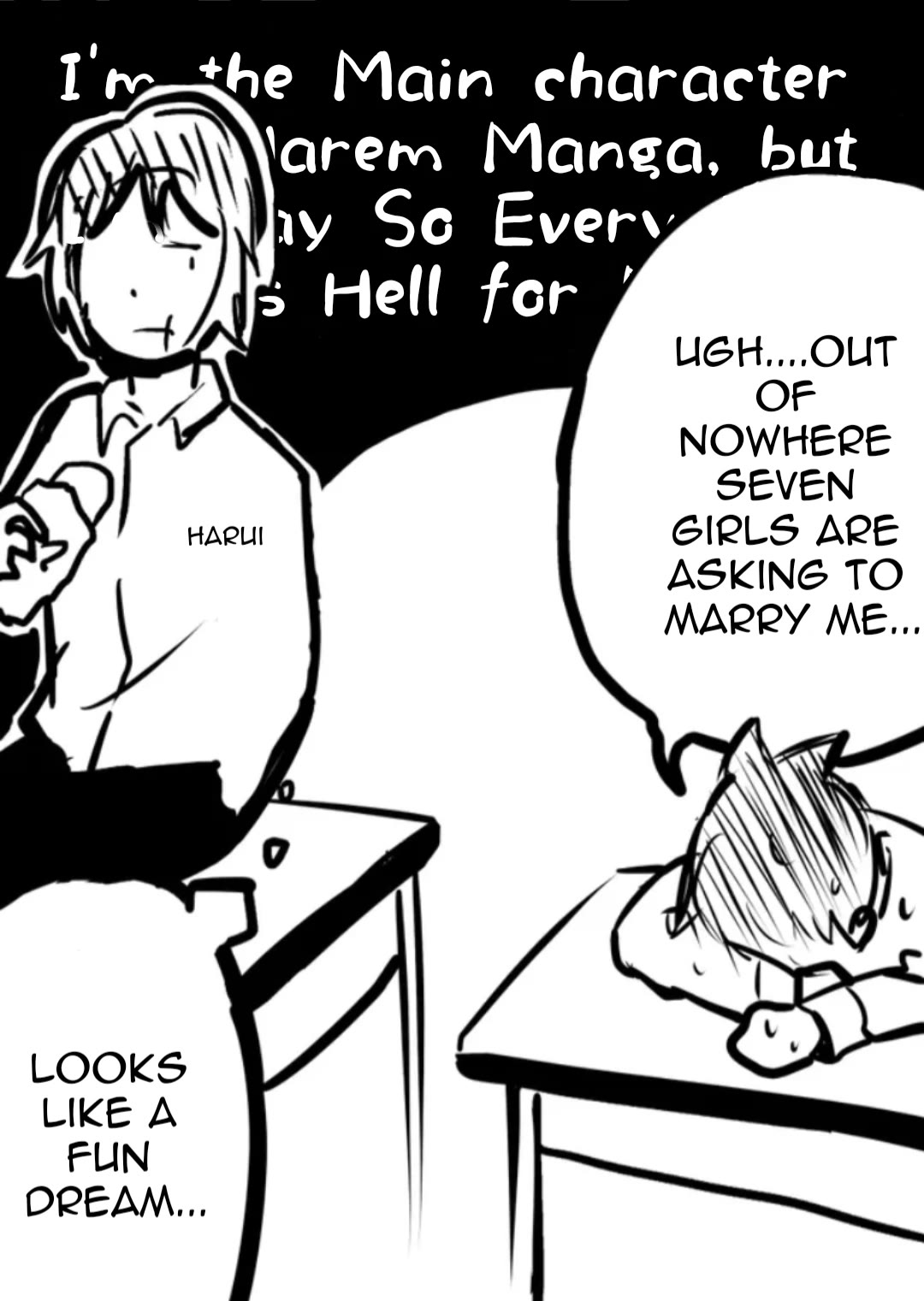 I'm the Main character of a Harem Manga, but I'm Gay So Every Day Is Hell for Me Chapter 7 page 1 - Chapter 7