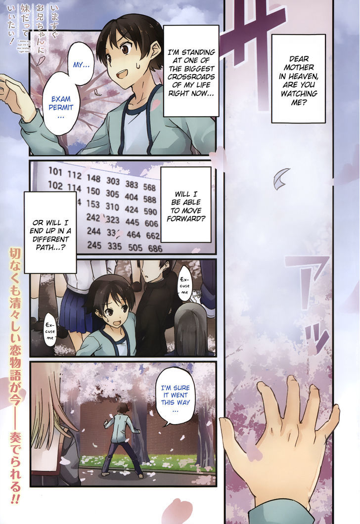 Imasugu Oniichan ni Imouto Datte Iitai! Chapter 1 page 1 - Chapter 1 : Encounter