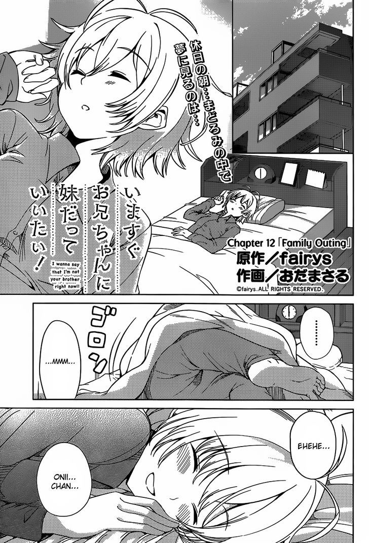 Imasugu Oniichan ni Imouto Datte Iitai! Chapter 12 page 1 - Chapter 12 : Family Outing