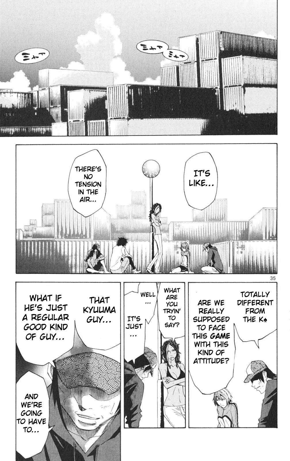 Imawa no Kuni no Alice Chapter 33 page 38 - Chapter 33: King of Clubs (1)