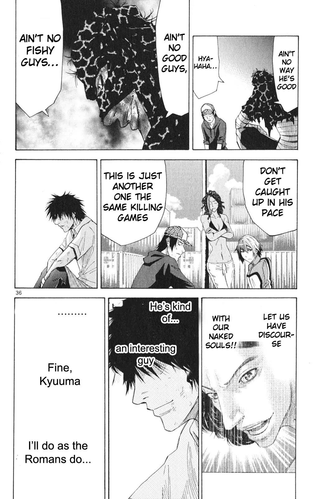 Imawa no Kuni no Alice Chapter 33 page 39 - Chapter 33: King of Clubs (1)