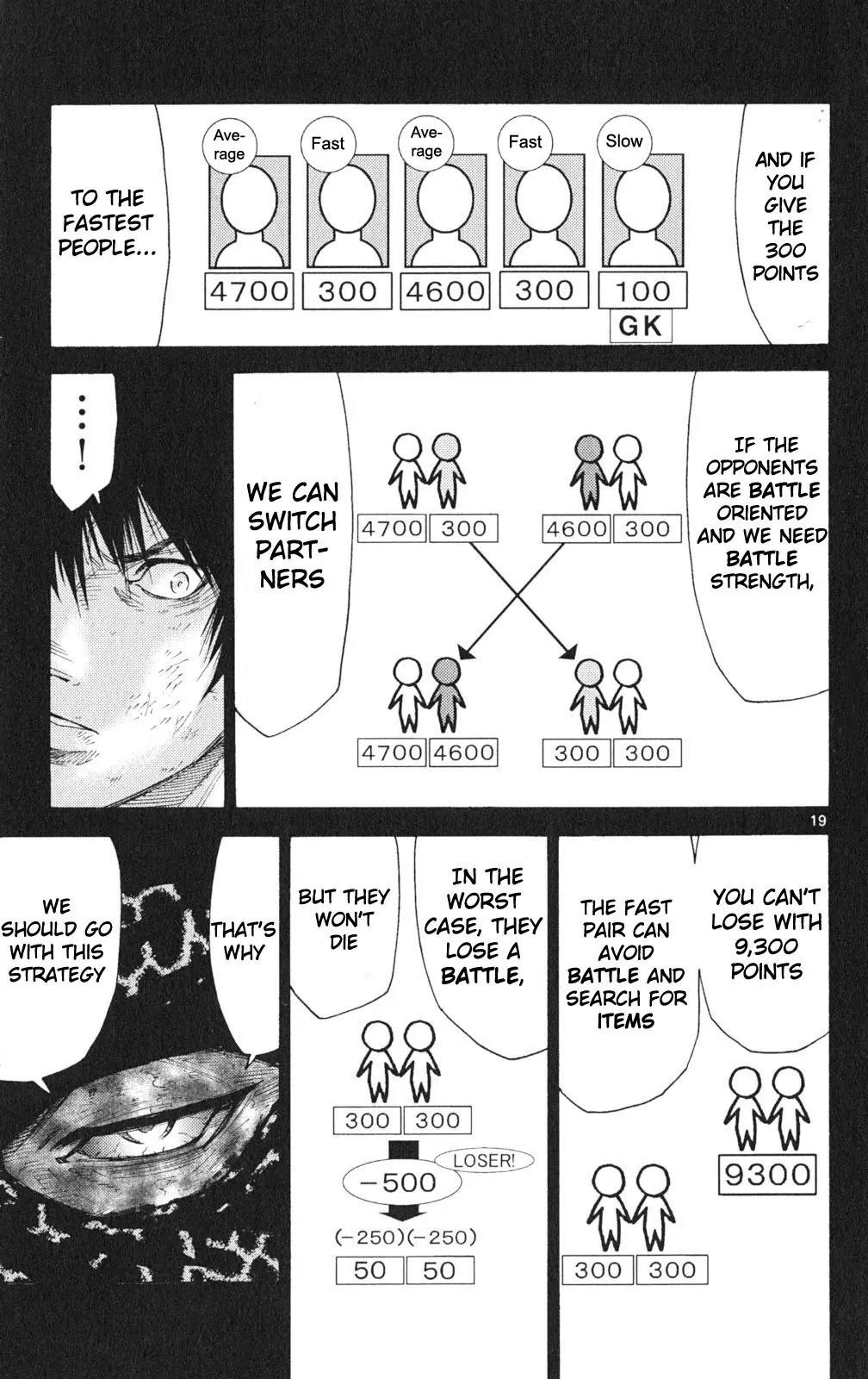 Imawa no Kuni no Alice Chapter 34 page 19 - Chapter 34: King of Clubs (2)