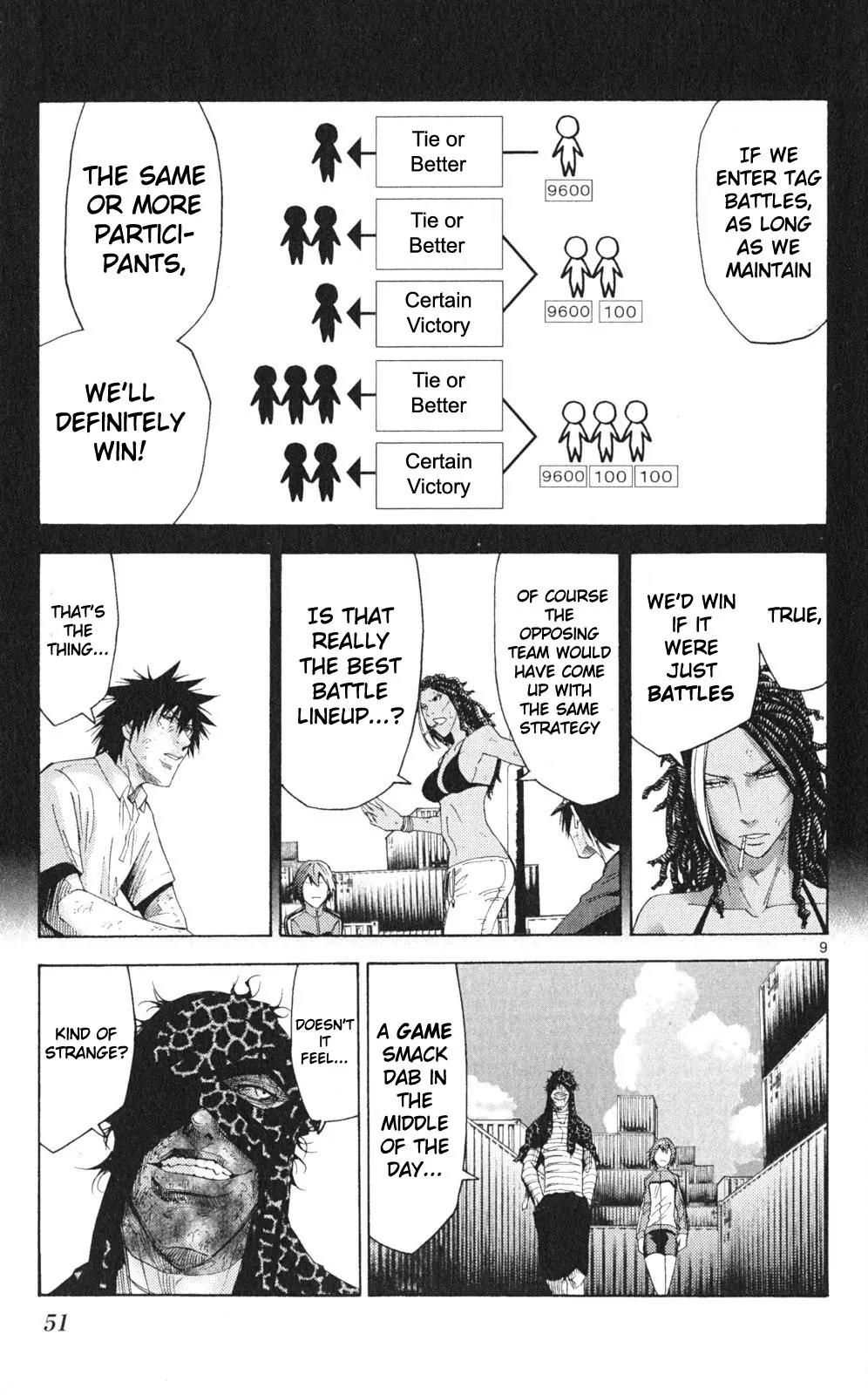 Imawa no Kuni no Alice Chapter 34 page 9 - Chapter 34: King of Clubs (2)