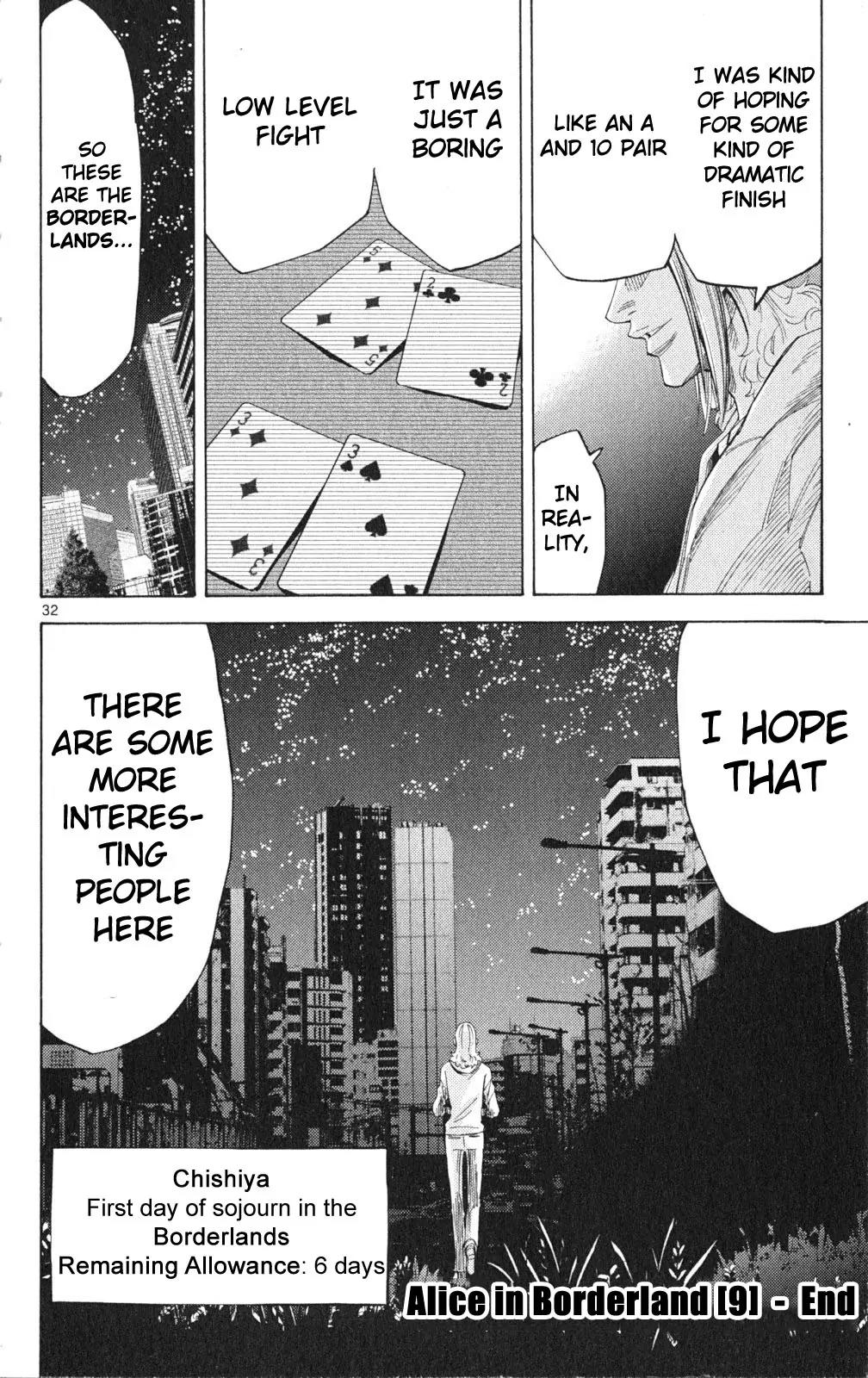 Imawa no Kuni no Alice Chapter 35.2 page 32 - Chapter 35.2: Side Story 3 - Six of Diamonds (2)