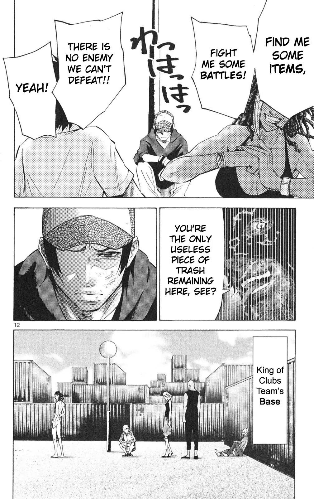 Imawa no Kuni no Alice Chapter 35 page 12 - Chapter 35: King of Clubs (3)
