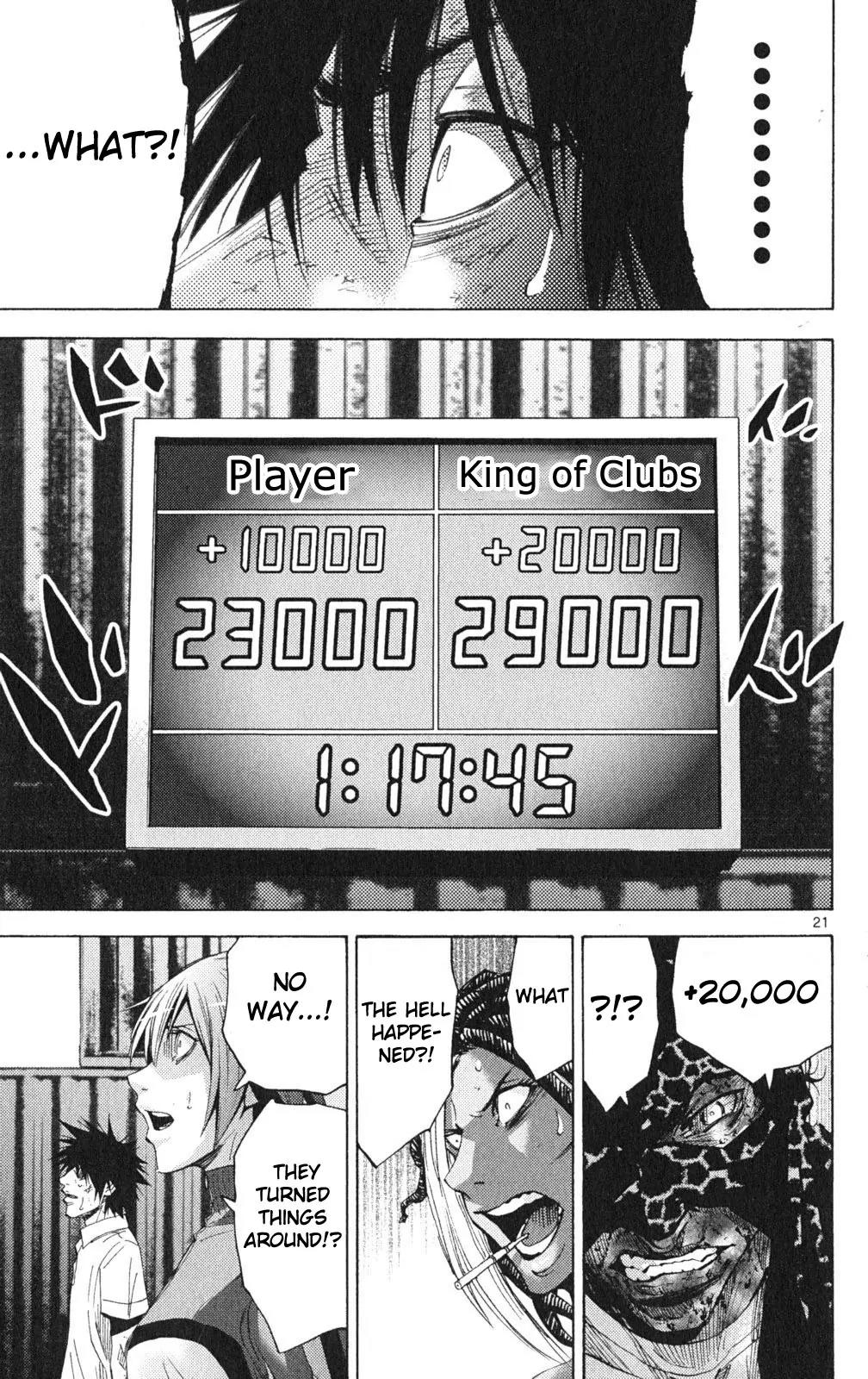 Imawa no Kuni no Alice Chapter 35 page 21 - Chapter 35: King of Clubs (3)