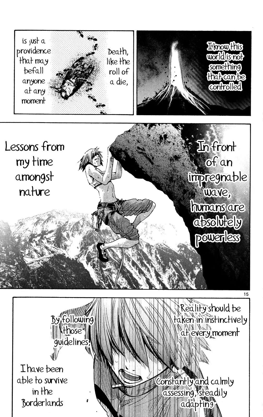 Imawa no Kuni no Alice Chapter 37 page 14 - Chapter 37: King of Clubs (5)