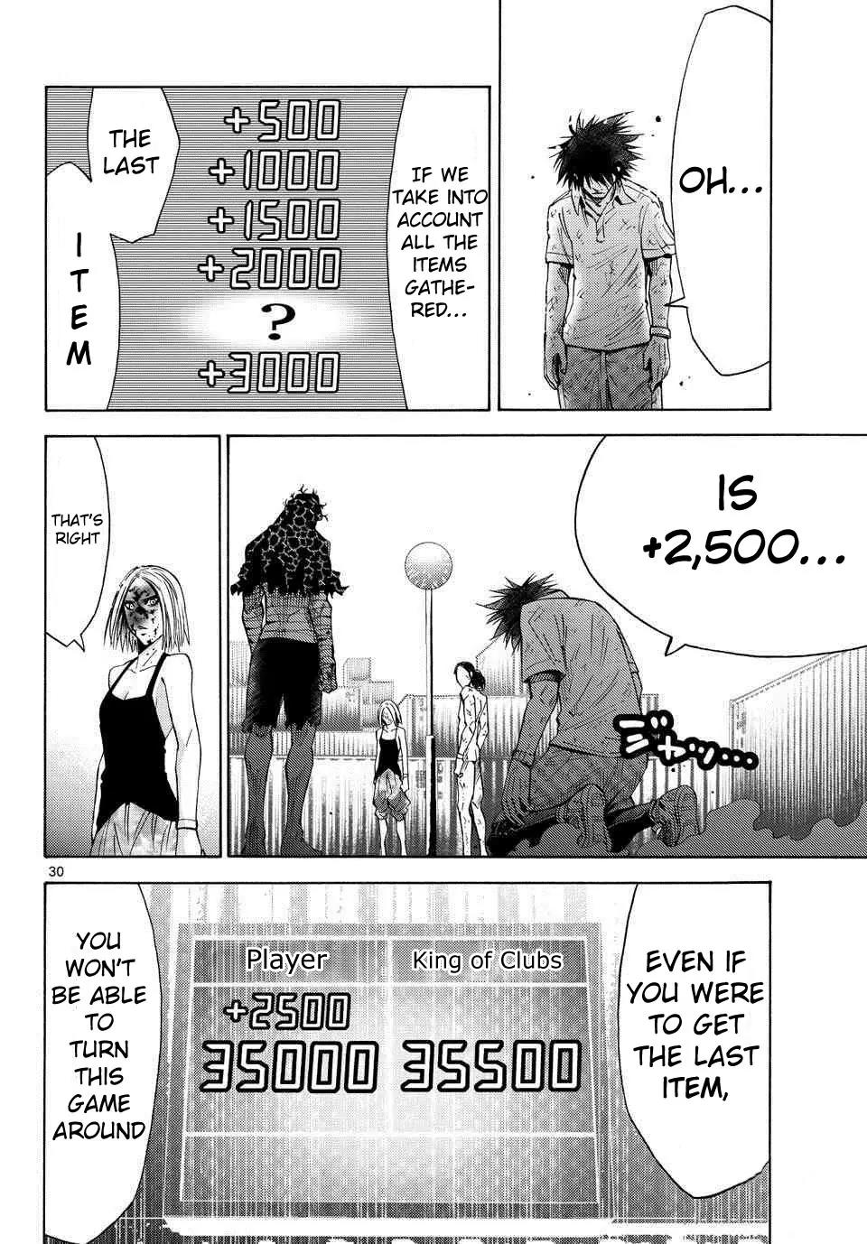 Imawa no Kuni no Alice Chapter 38 page 32 - Chapter 38: King of Clubs (6)