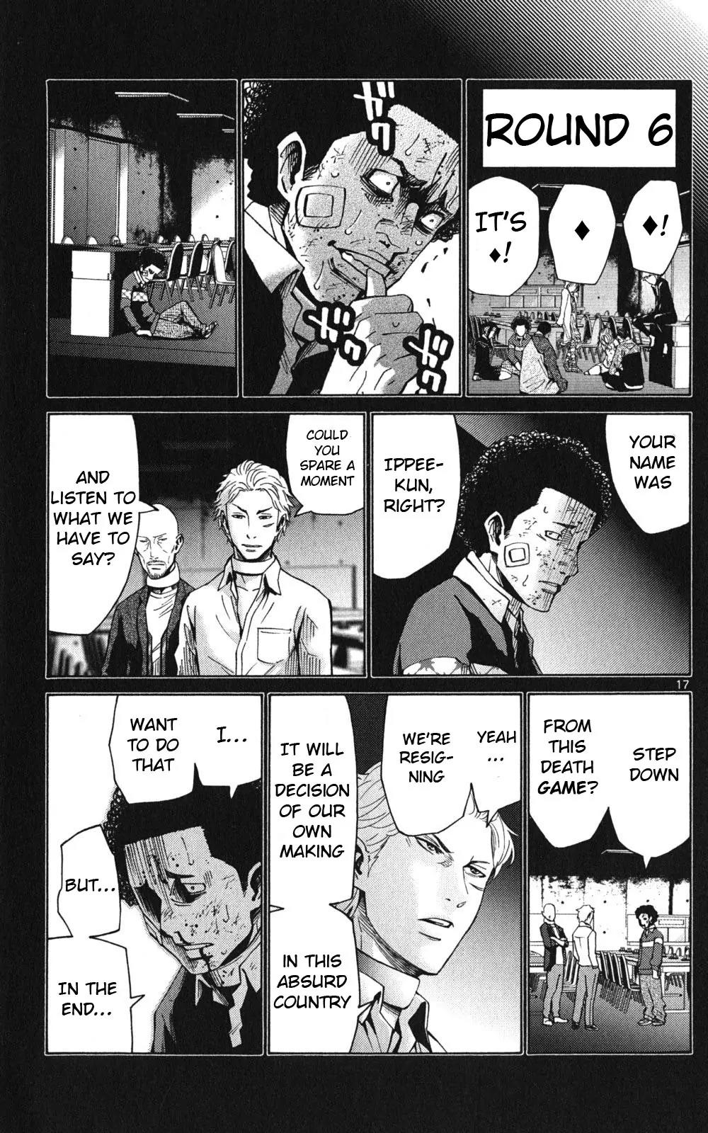 Imawa no Kuni no Alice Chapter 47 page 19 - Chapter 47: Jack of Hearts (3)