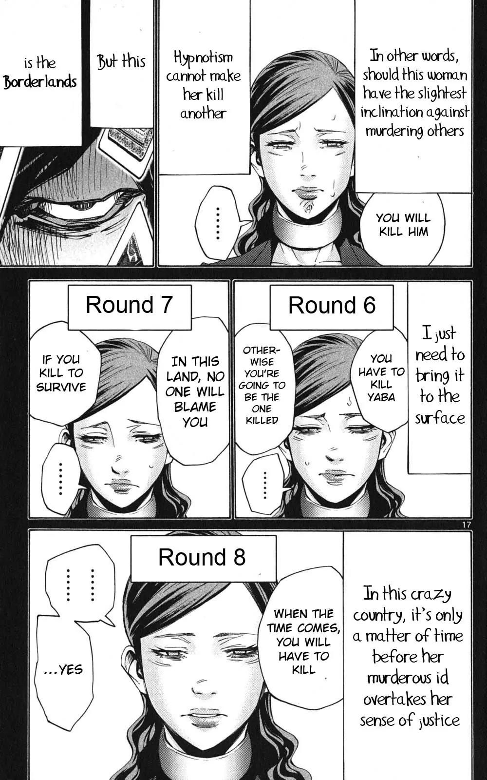 Imawa no Kuni no Alice Chapter 48 page 17 - Chapter 48: Jack of Hearts (4)