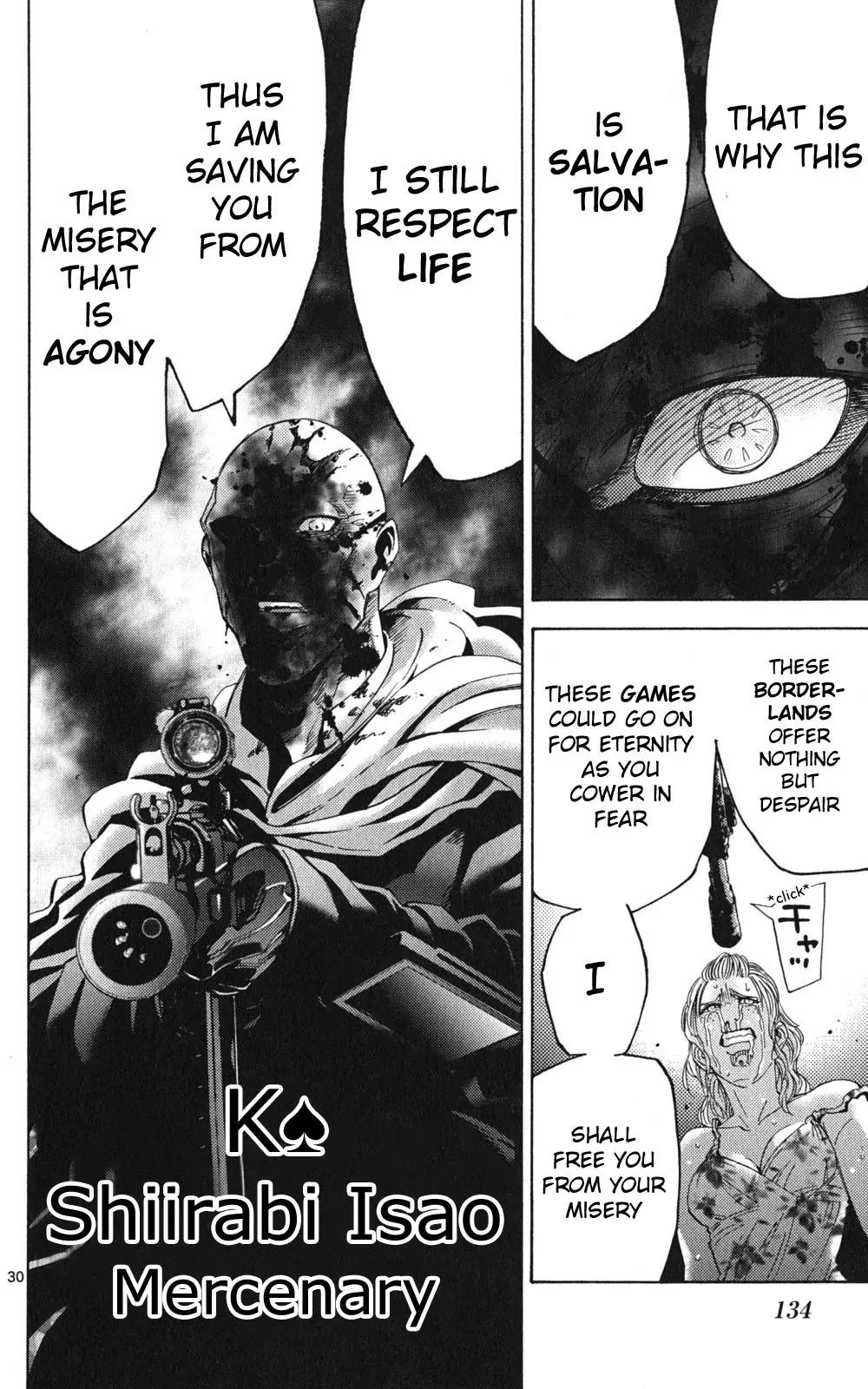 Imawa no Kuni no Alice Chapter 49.1 page 28 - Chapter 49.1: Side Story 5 - King of Spades (1)