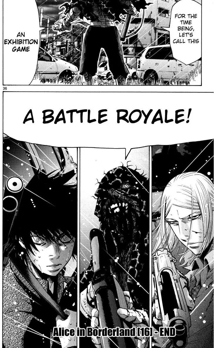 Imawa no Kuni no Alice Chapter 54 page 36 - Chapter 54: Seventh Day of Exhibitions (2)