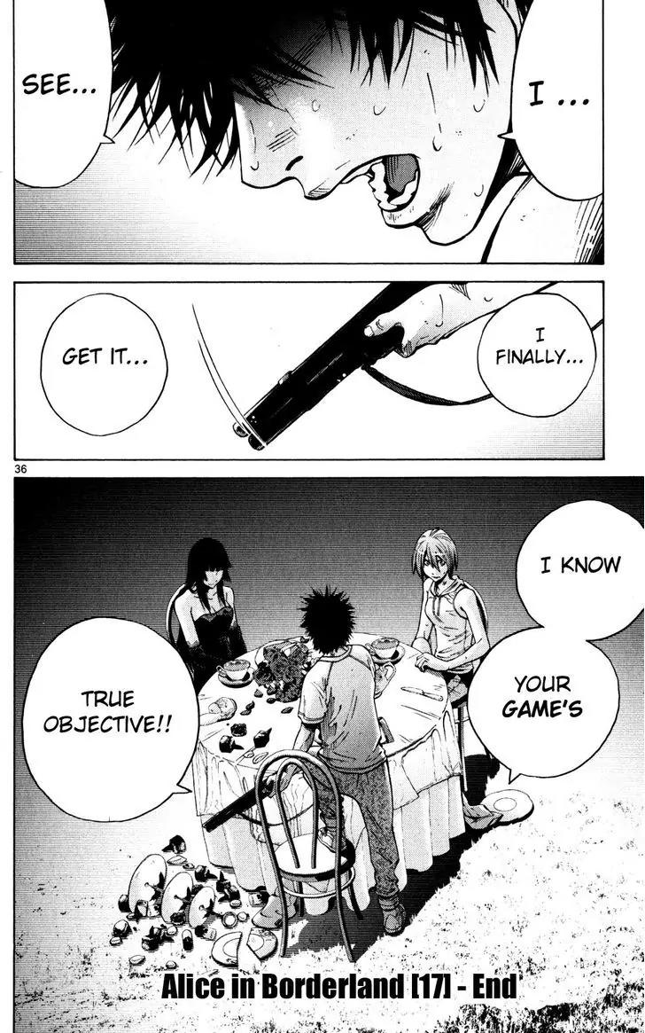 Imawa no Kuni no Alice Chapter 59 page 35 - Chapter 59: Queen of Hearts (2)