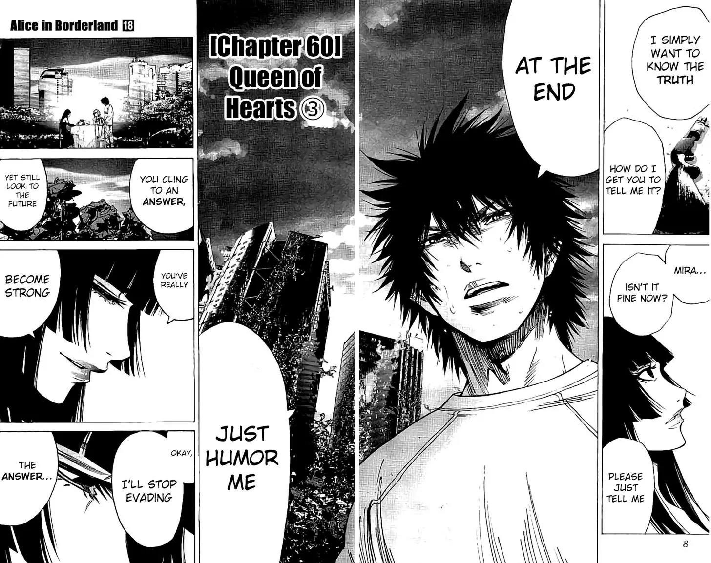Imawa no Kuni no Alice Chapter 60 page 7 - Chapter 60: Queen of Hearts (3)