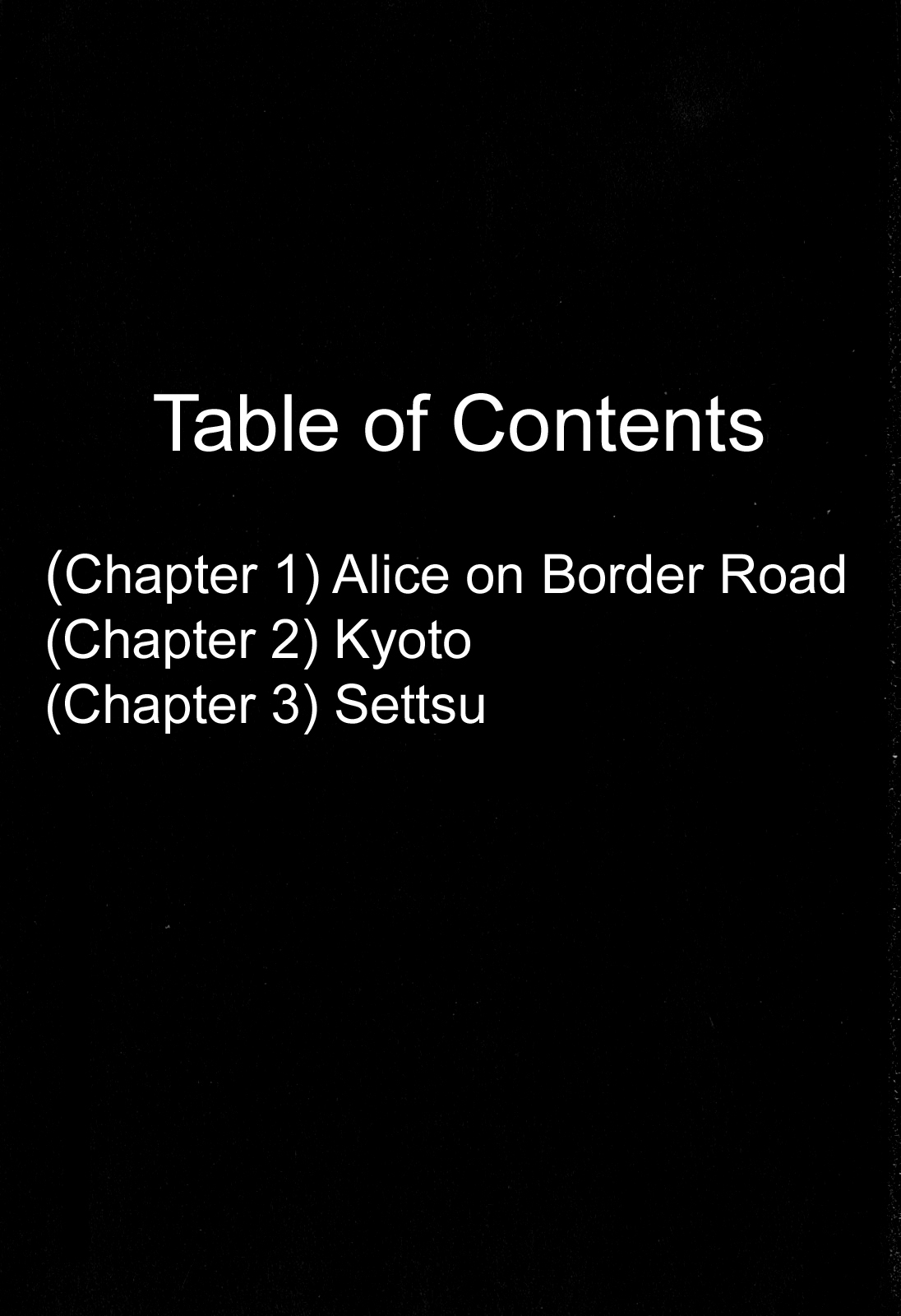 Imawa no Michi no Alice Chapter 1 page 4 - Chapter 1: Alice on Border Road