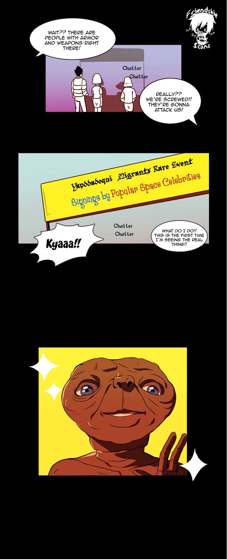 Immature EARTHling Friend Chapter 2 page 17 - Chapter 2 : The Biggest Shy-Guy on Earth