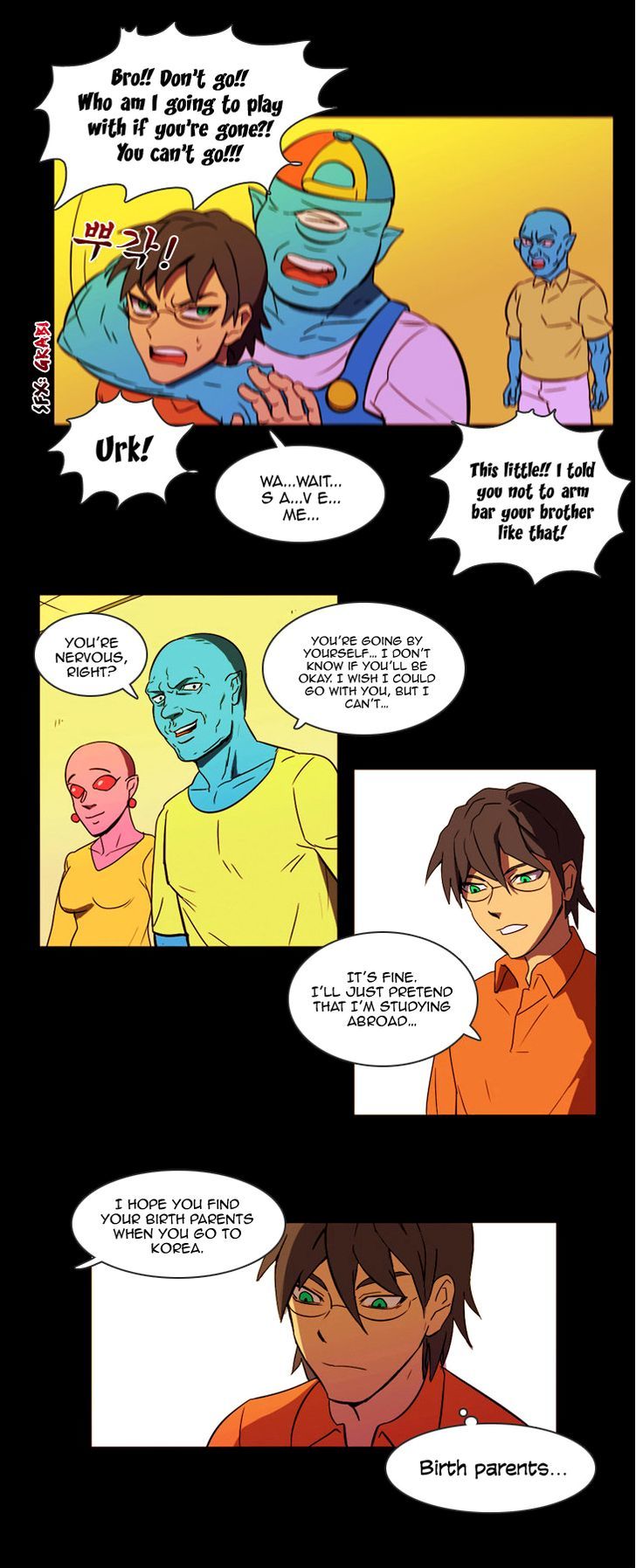 Immature EARTHling Friend Chapter 2 page 4 - Chapter 2 : The Biggest Shy-Guy on Earth