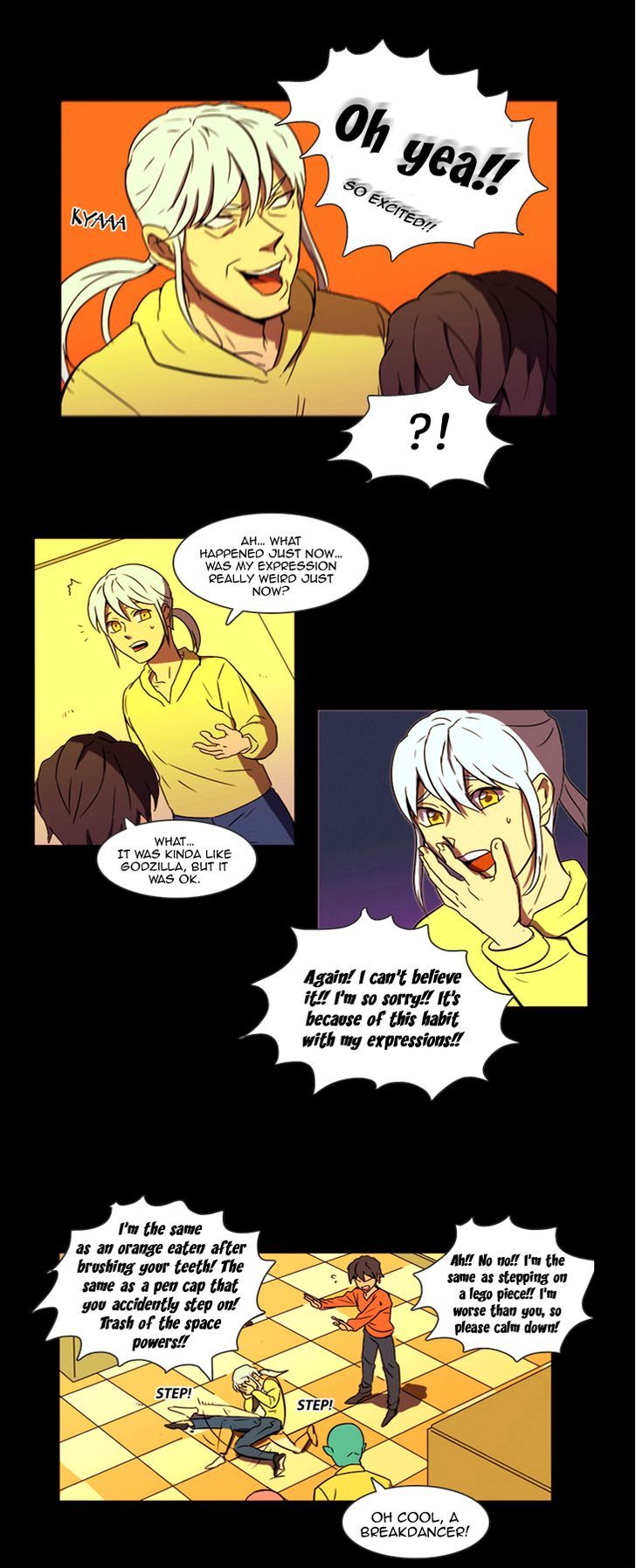 Immature EARTHling Friend Chapter 2 page 7 - Chapter 2 : The Biggest Shy-Guy on Earth