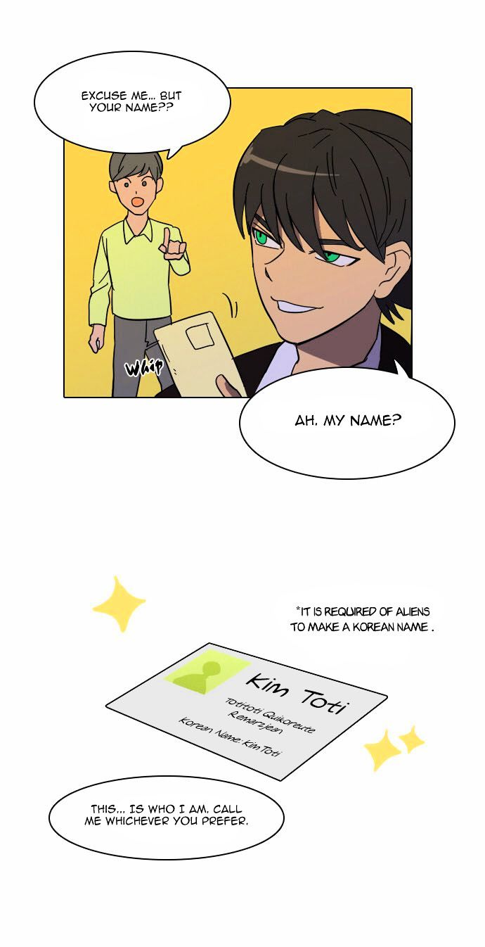 Immature EARTHling Friend Chapter 3 page 27 - Chapter 3 : How Could You Say That! How Could You Say That He's an Earthling?!
