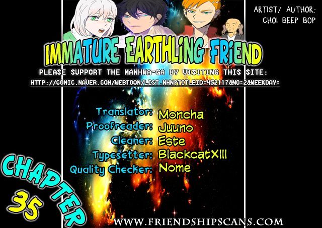 Immature EARTHling Friend Chapter 35 page 1 - Chapter 35 : Oh Mal No's Evaluation
