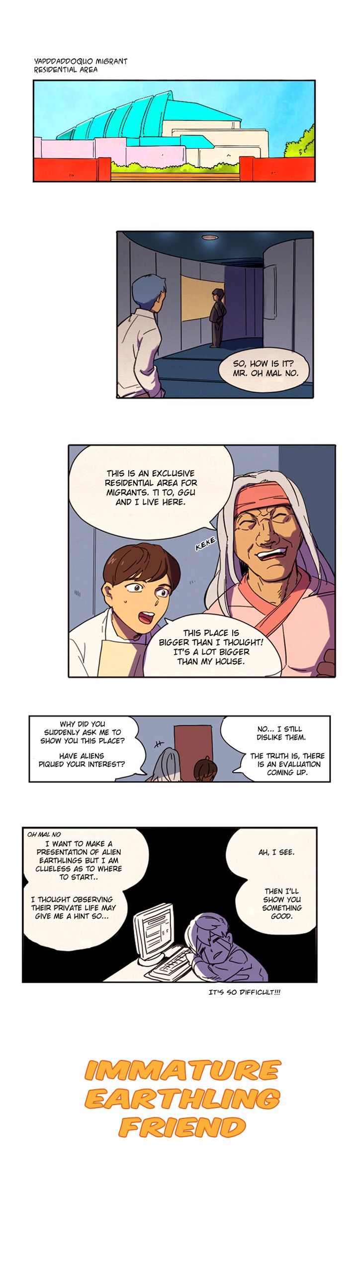 Immature EARTHling Friend Chapter 35 page 2 - Chapter 35 : Oh Mal No's Evaluation