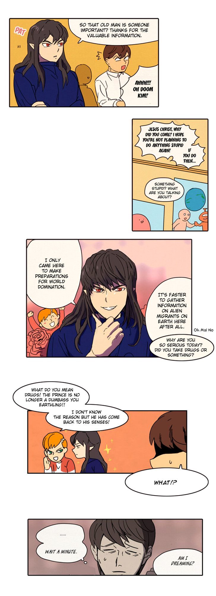 Immature EARTHling Friend Chapter 35 page 4 - Chapter 35 : Oh Mal No's Evaluation