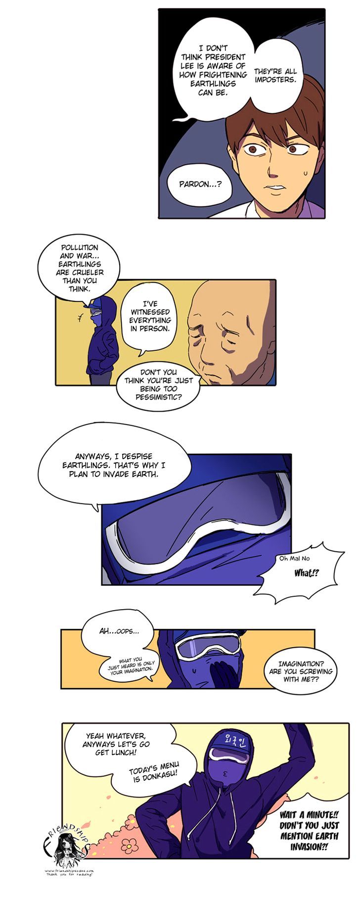 Immature EARTHling Friend Chapter 35 page 8 - Chapter 35 : Oh Mal No's Evaluation