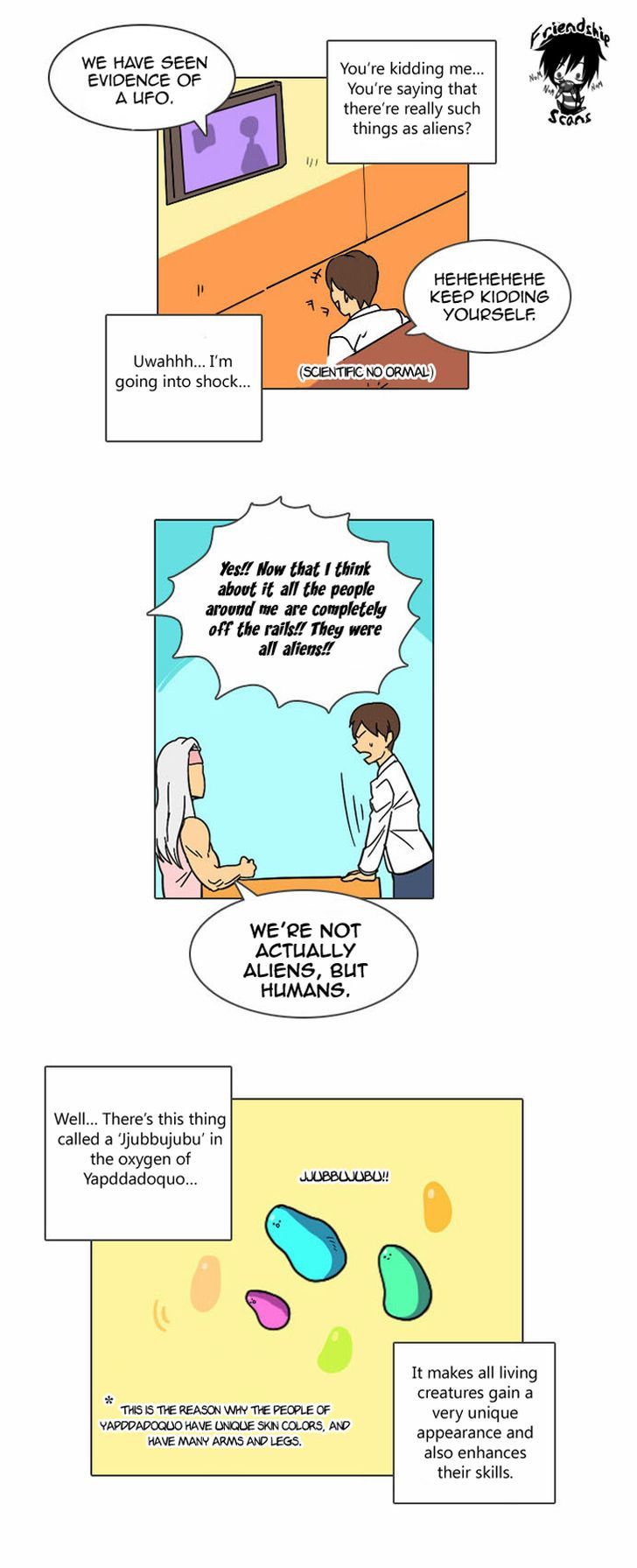Immature EARTHling Friend Chapter 6 page 8 - Chapter 6 : Drinking a Black Garlic Extract in a Dark Place