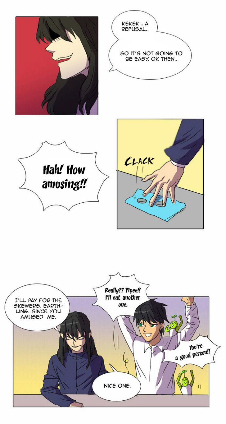Immature EARTHling Friend Chapter 7 page 18 - Chapter 7 : How do you do that...How do you say that he's a prince...