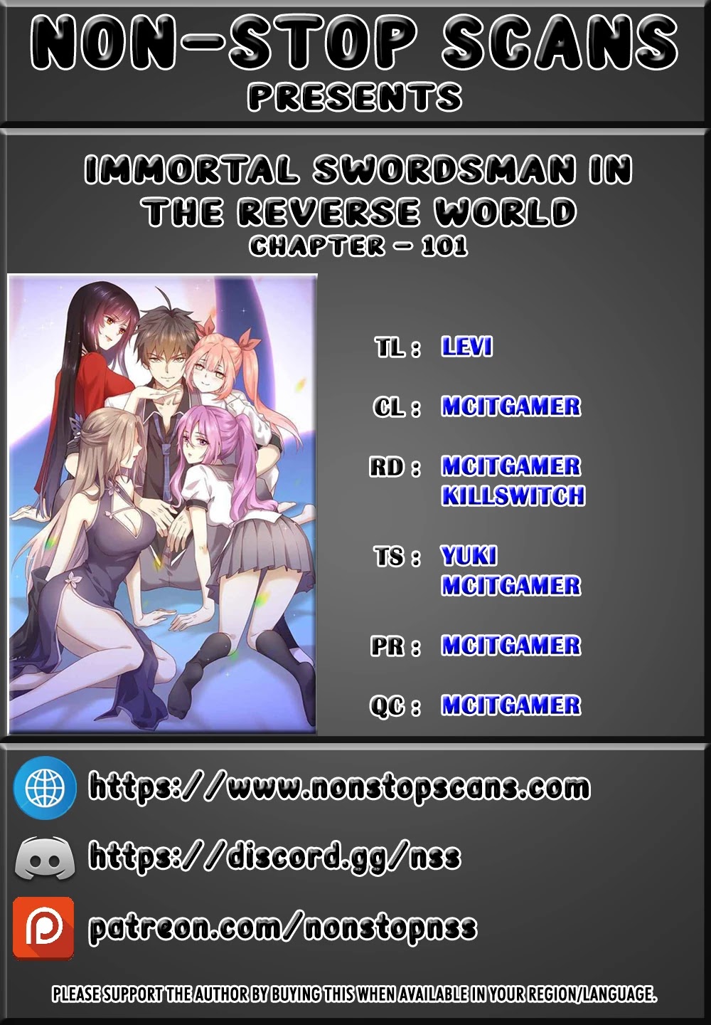 Immortal Swordsman in The Reverse World Chapter 101 page 1 - Chapter 101