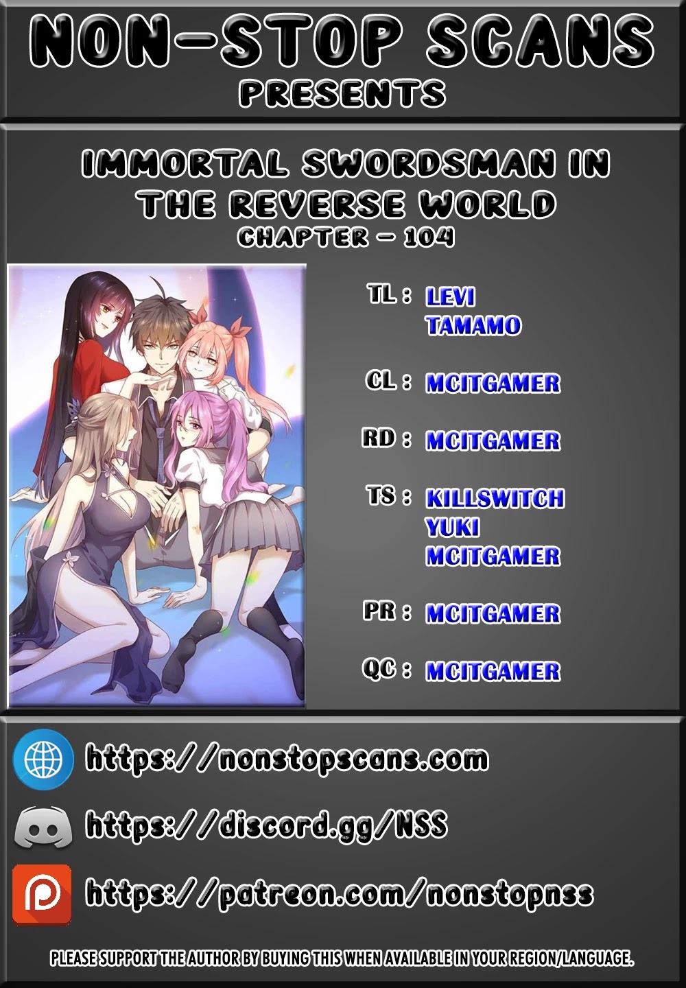 Immortal Swordsman in The Reverse World Chapter 104 page 1 - Chapter 104