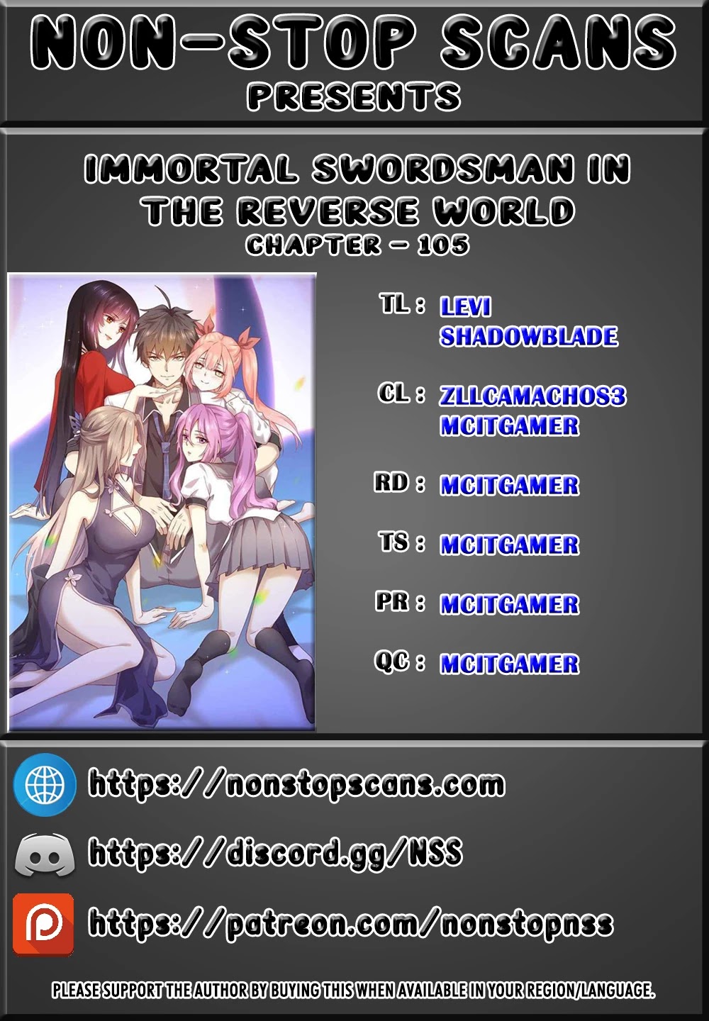 Immortal Swordsman in The Reverse World Chapter 105 page 1 - Chapter 105