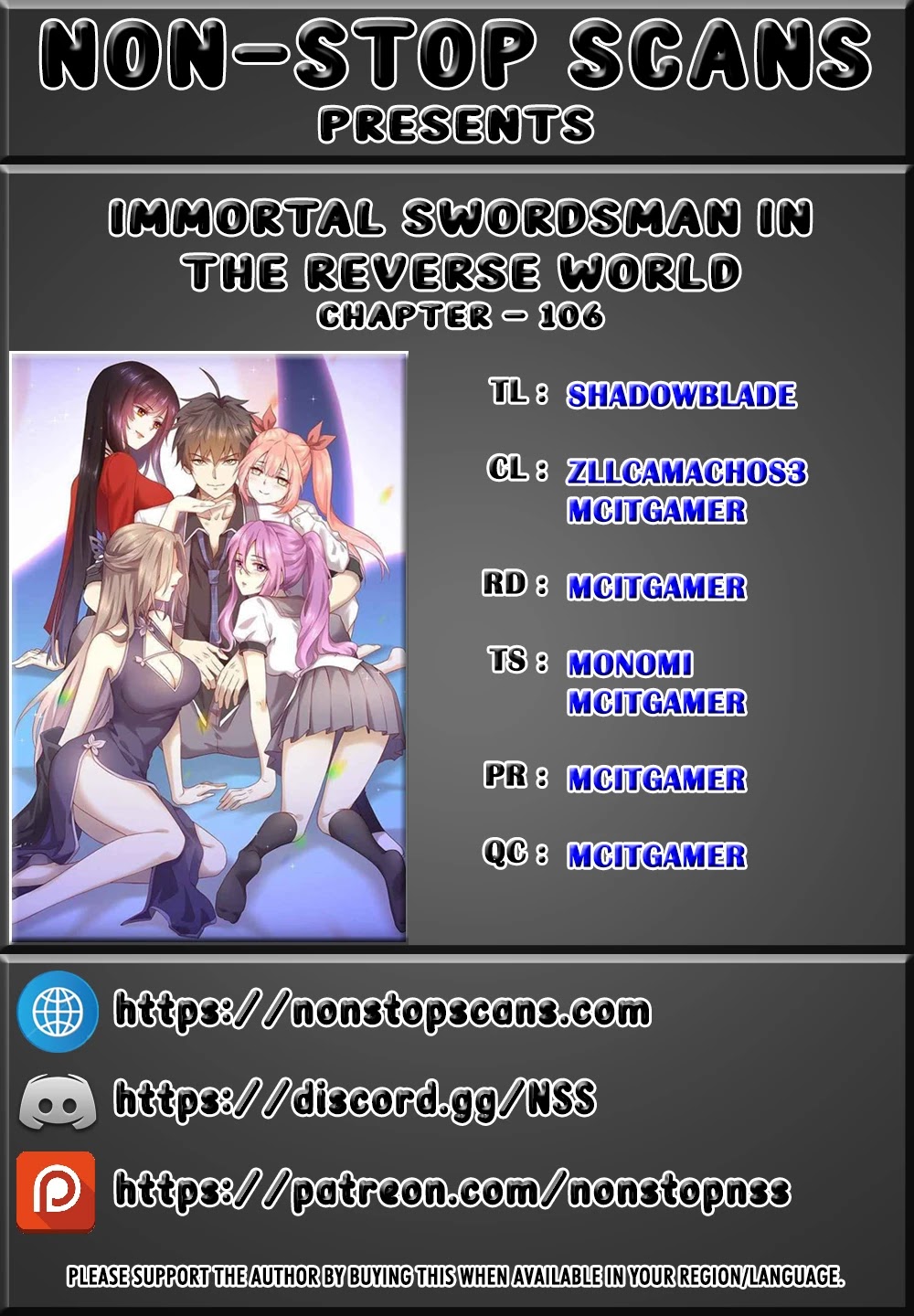 Immortal Swordsman in The Reverse World Chapter 106 page 1 - Chapter 106