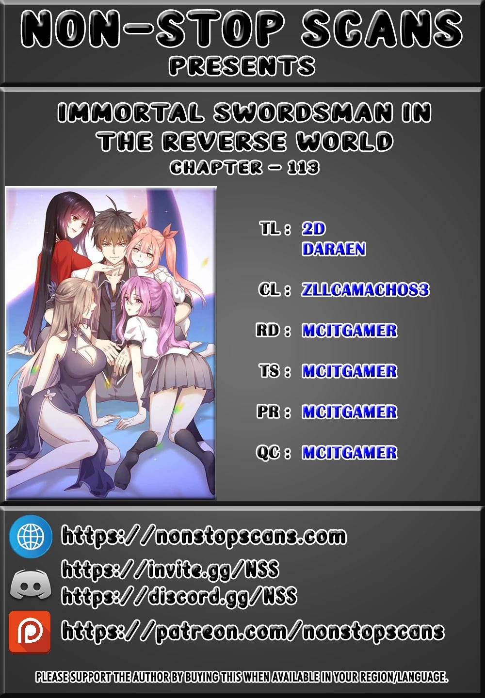 Immortal Swordsman in The Reverse World Chapter 113 page 1 - Chapter 113