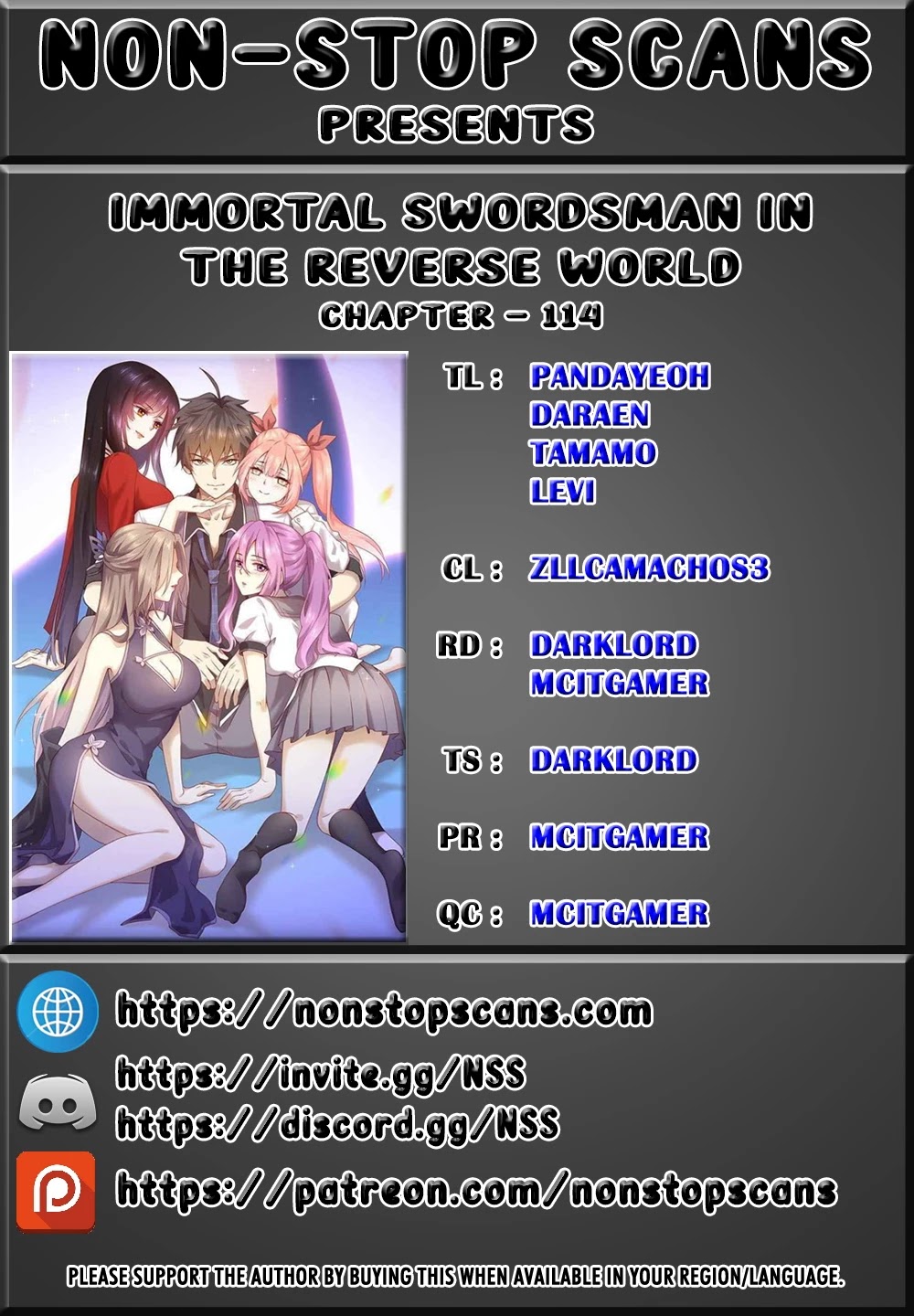 Immortal Swordsman in The Reverse World Chapter 114 page 1 - Chapter 114
