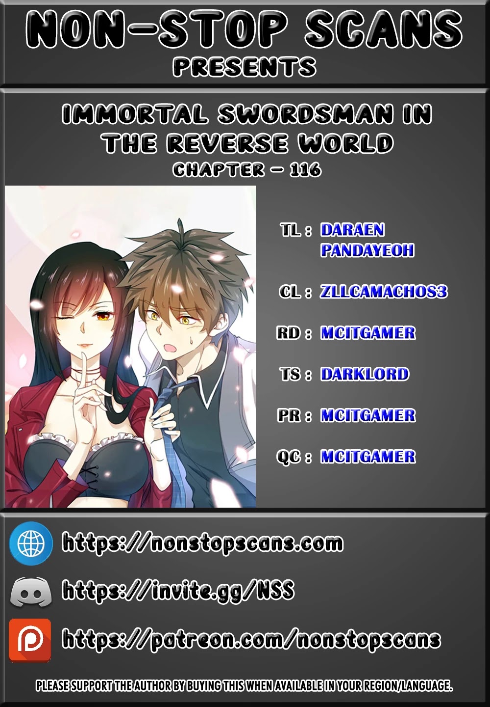 Immortal Swordsman in The Reverse World Chapter 116 page 1 - Chapter 116
