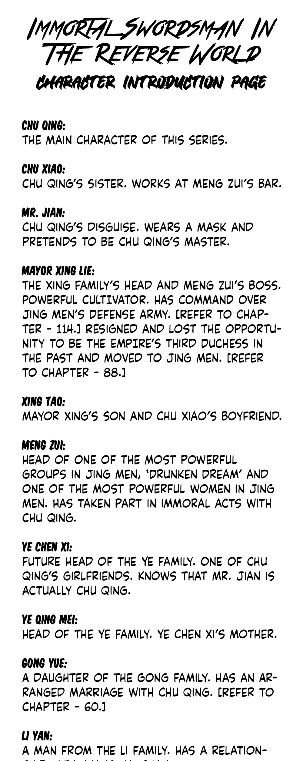 Immortal Swordsman in The Reverse World Chapter 116 page 4 - Chapter 116