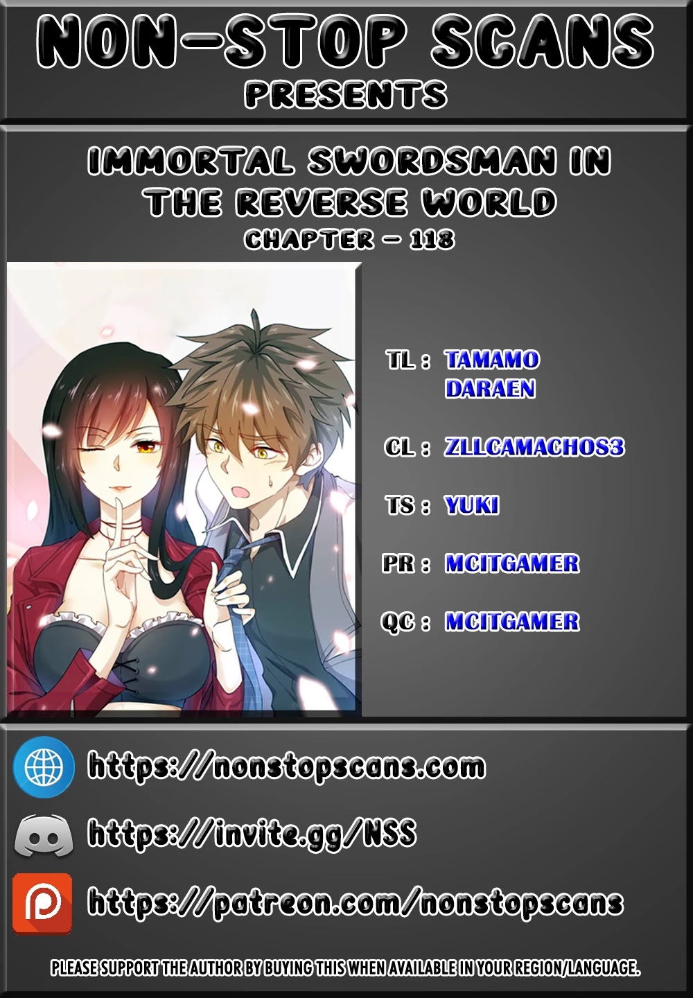 Immortal Swordsman in The Reverse World Chapter 118 page 1 - Chapter 118
