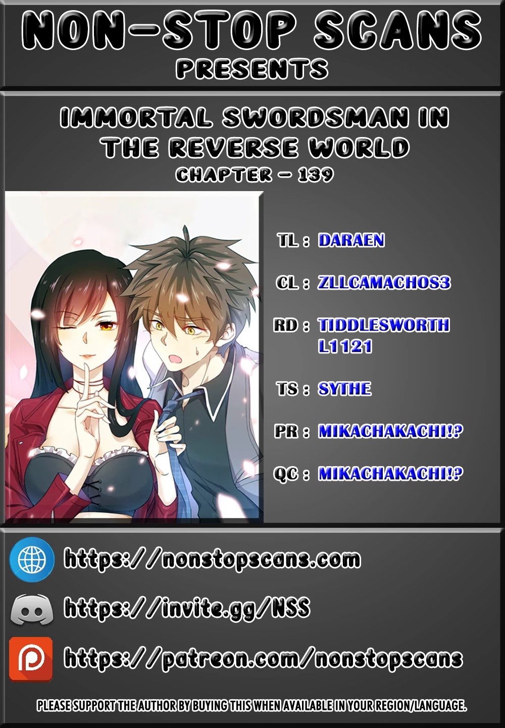 Immortal Swordsman in The Reverse World Chapter 139 page 1 - Chapter 139
