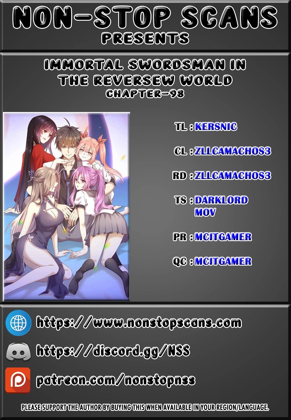 Immortal Swordsman in The Reverse World Chapter 98 page 1 - Chapter 98