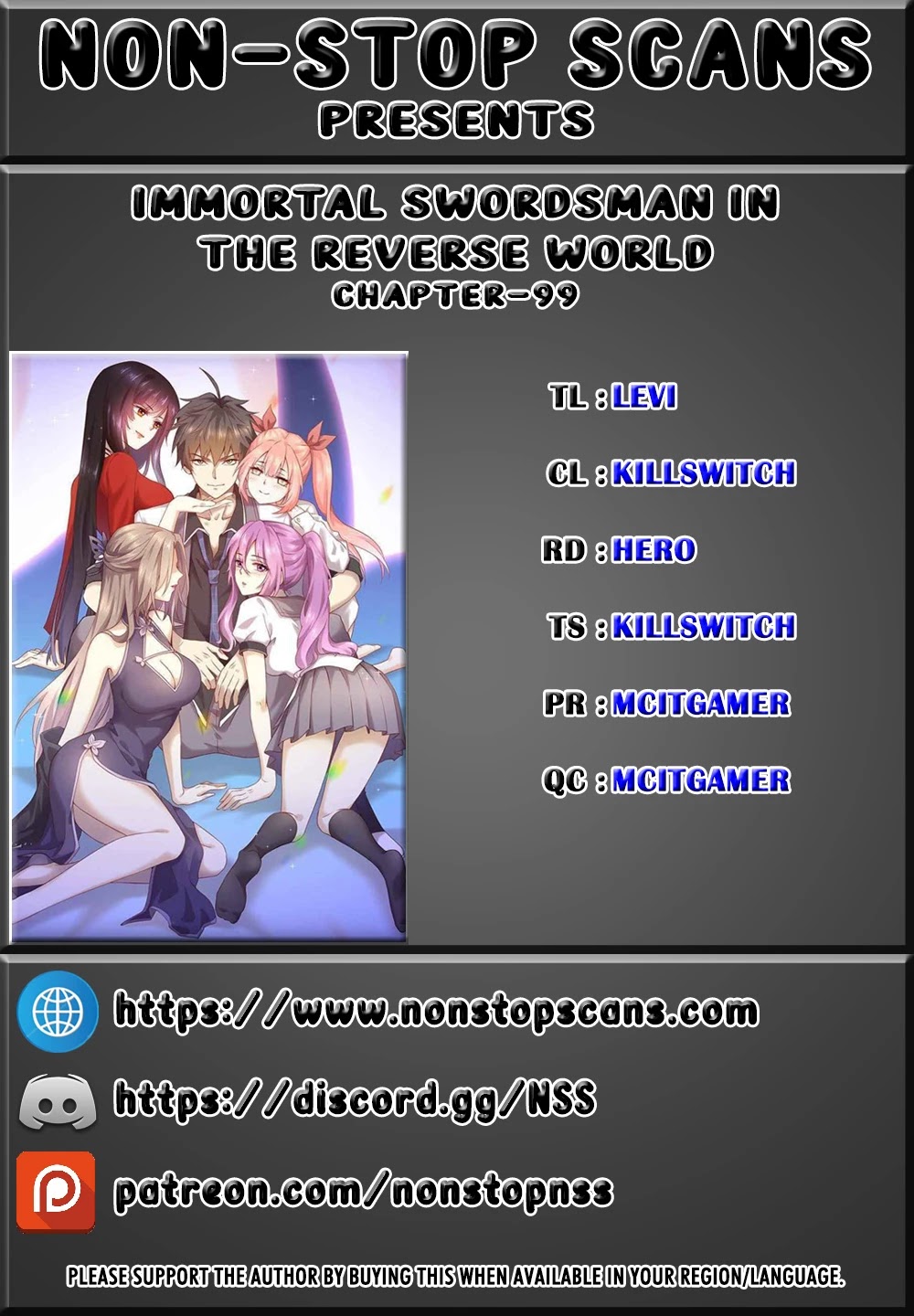 Immortal Swordsman in The Reverse World Chapter 99 page 1 - Chapter 99