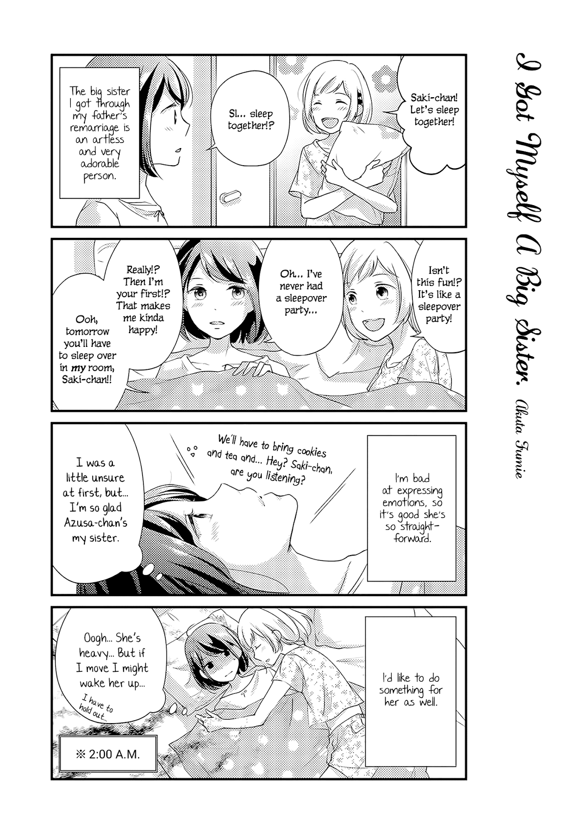 Imouto ga Dekimashita. Chapter 8 page 2 - Chapter 8: I Got Myself A Big Sister [END]
