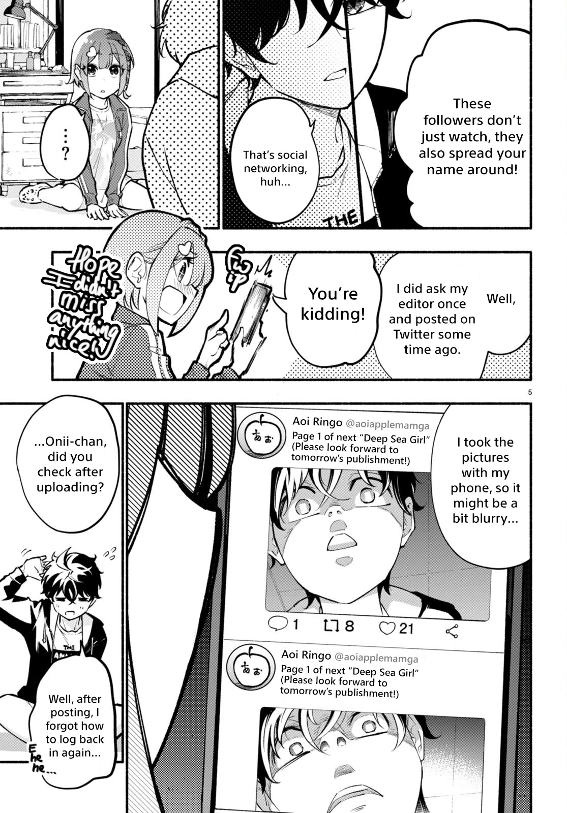 Imouto ga Oshi sugiru! Chapter 2 page 5 - Chapter 2: Author of The Fan Letter