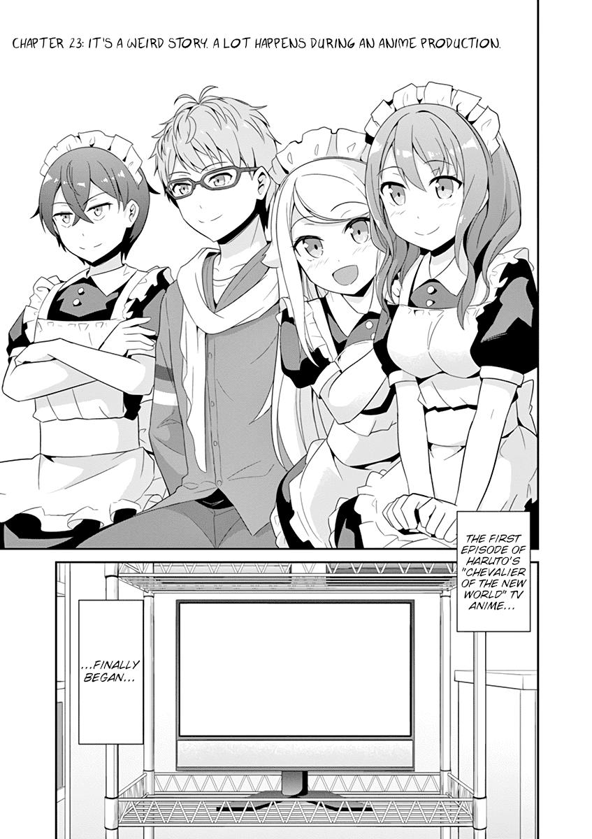 Imouto Sae Ireba Ii. @ Comic Chapter 23 page 1 - Chapter 23: It's a Weird Story. A Lot Happens During an Anime Production.