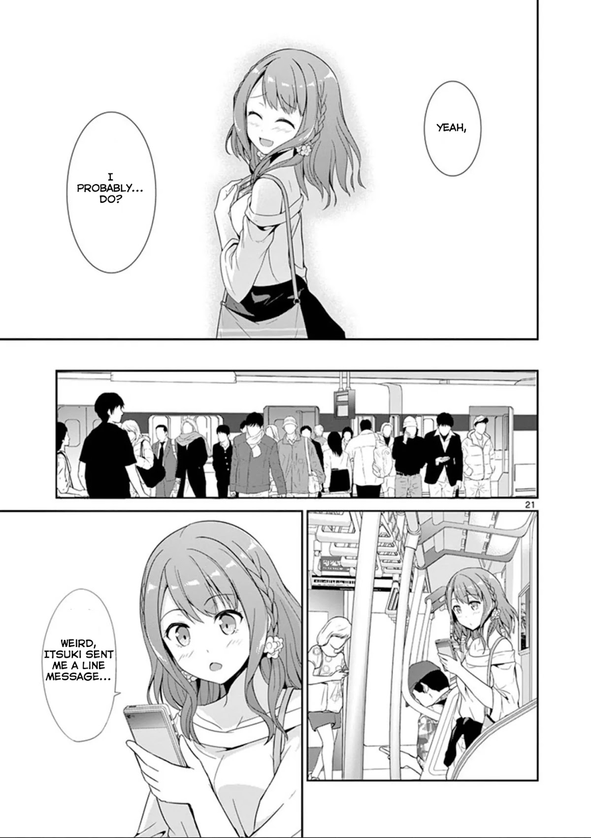 Imouto Sae Ireba Ii. @ Comic Chapter 24 page 21 - Chapter 24: What she's anxiously waiting for is your message